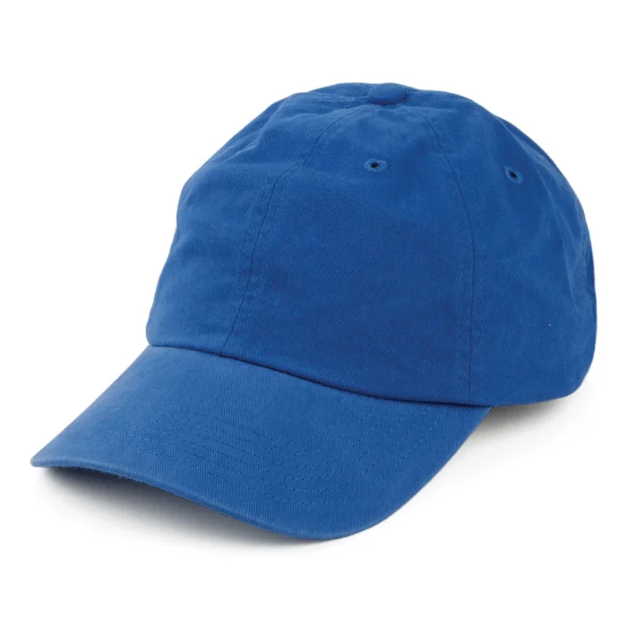 B4 Washed Cotton Baseball Cap - Cobalt Blue