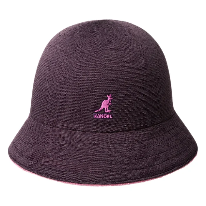 BU4 (2) Kangol Flip It Reversible Bucket Hat - Peony-Plum