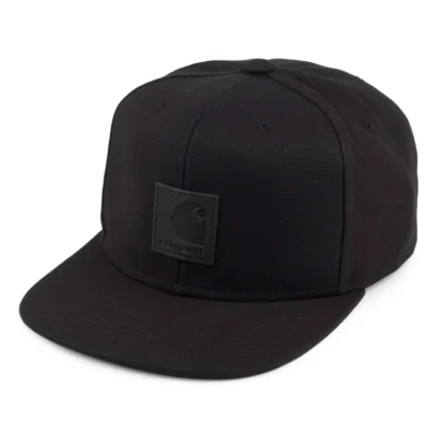 Carhartt Logo Snapback Cap - Black